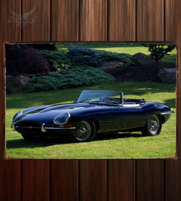 Металлическая табличка Jaguar E-Type Open Two Seater (Series I)